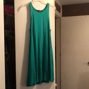 Green tank top dress